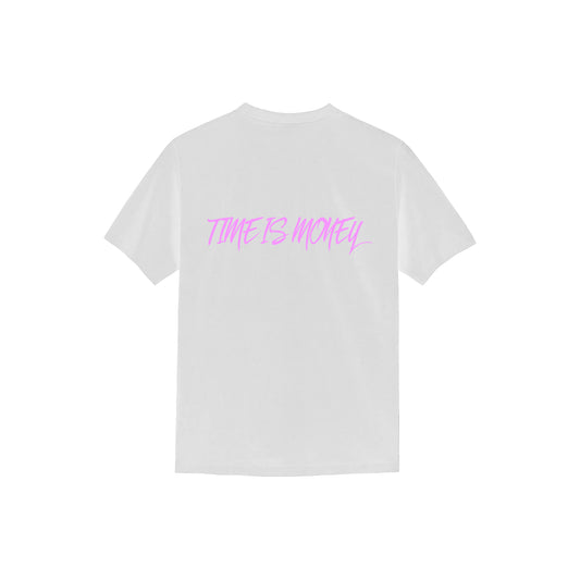 W/Pink Time Is Money Tee *Pre-Order*