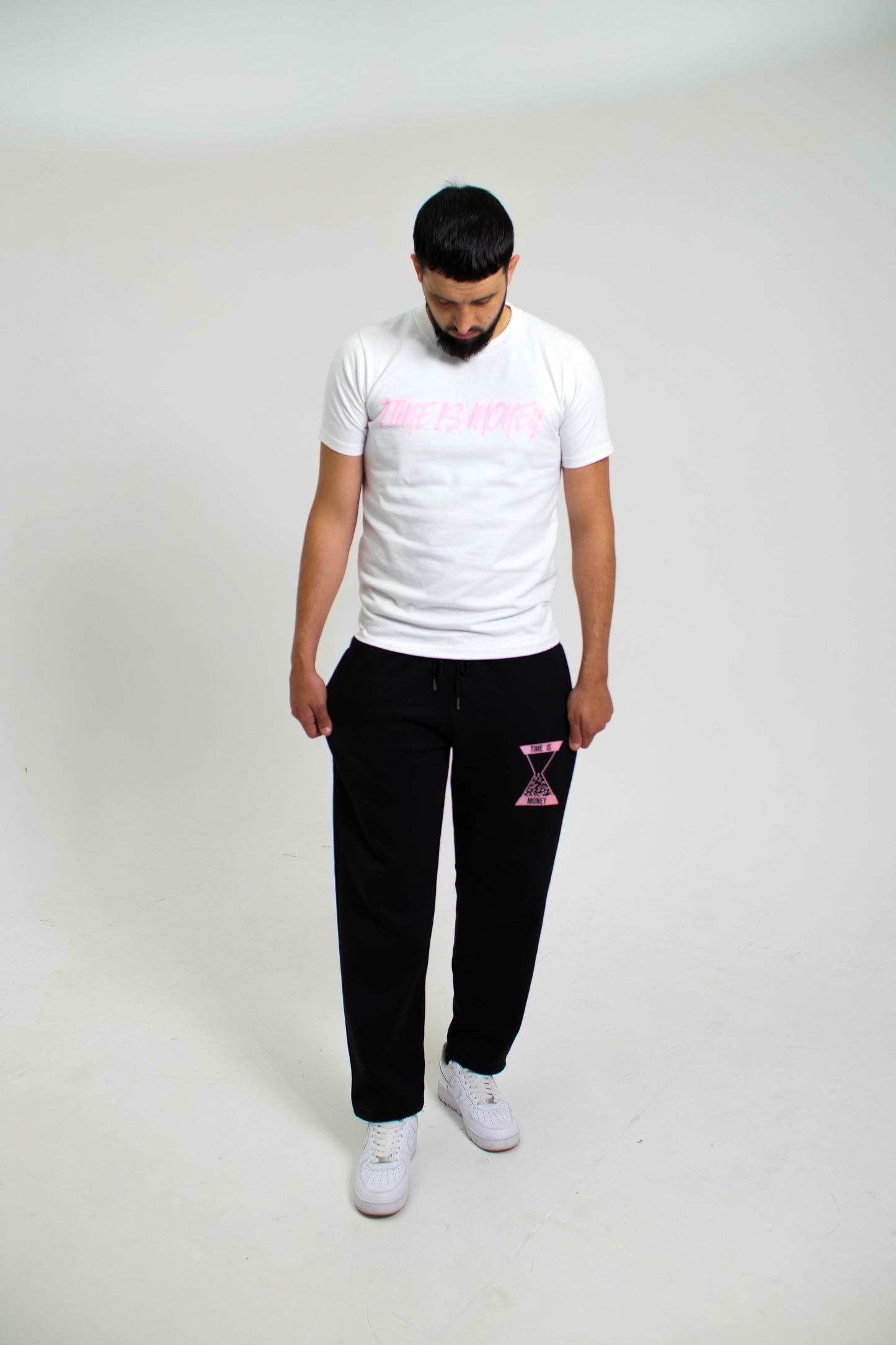 W/Pink Time Is Money Tee *Pre-Order*